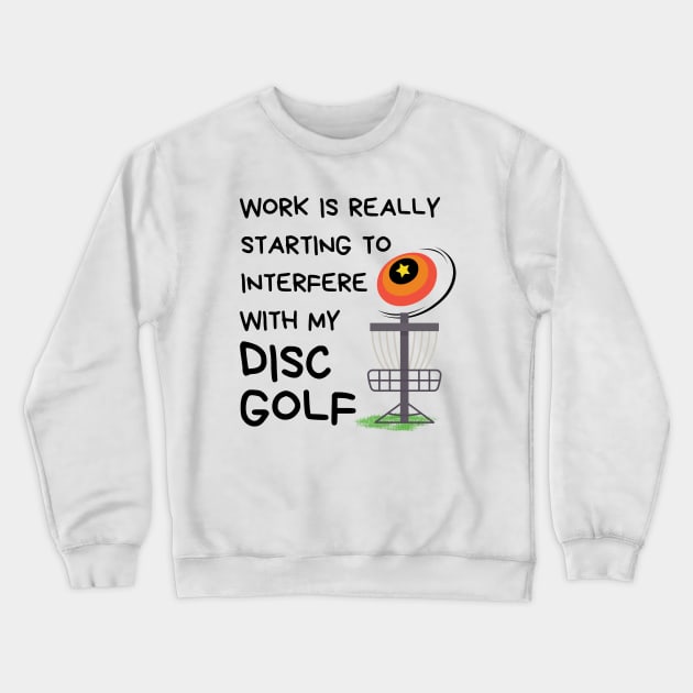 Disc Golf Crewneck Sweatshirt by Rubi16